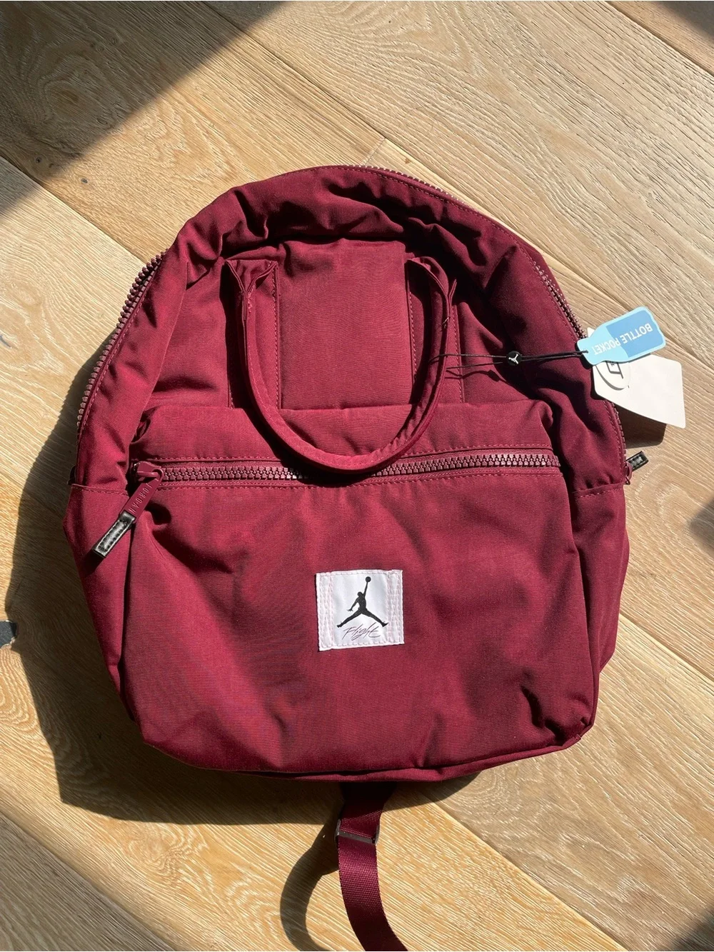 Jordan Maroon Mini Backpack with Jumpman Patch